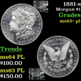 1881-s Morgan Dollar $1 Grades Select Unc+ PL