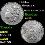 1897-s Morgan Dollar $1 Grades Choice AU