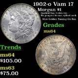 1902-o Vam 17 Morgan Dollar $1 Grades Choice Unc