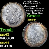 1900-o Rainbow Toned Vam 35A R5 Morgan Dollar $1 Grades Choice+ Unc