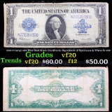1923 $1 large size Blue Seal Silver Certificate, Signatures of Speelman & White Fr-239 Grades vf, ve