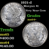 1921-d Morgan Dollar $1 Grades Choice+ Unc