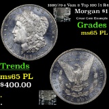 1880/79-s Vam 8 Top 100 I4 R4 Morgan Dollar $1 Grades GEM Unc PL