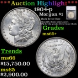 ***Auction Highlight*** 1904-p Morgan Dollar $1 Graded ms65+ By SEGS (fc)