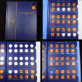 Partial Lincoln cent Book 1941-1974 64 coins