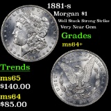 1881-s Morgan Dollar $1 Grades Choice+ Unc