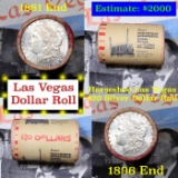 ***Auction Highlight*** Full Morgan/Peace Horseshoe Hotel silver $1 roll $20, 1881 & 1896 end (fc)
