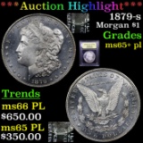 ***Auction Highlight*** 1879-s Morgan Dollar $1 Graded GEM+ PL By USCG (fc)