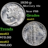 1926-p Mercury Dime 10c Grades Select Unc