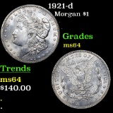 1921-d Morgan Dollar $1 Grades Choice Unc