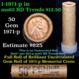 Uncirculated 1c orig shotgun roll, 1971-p  In Old Brandt  wrapper