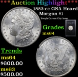 ***Auction Highlight*** 1883-cc GSA Hoard Morgan Dollar $1 Grades Choice Unc (fc)