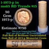 Uncirculated 1c orig shotgun roll, 1973-p  In Old Brandt  wrapper