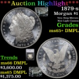 ***Auction Highlight*** 1879-s Morgan Dollar $1 Graded ms65+ DMPL By SEGS (fc)
