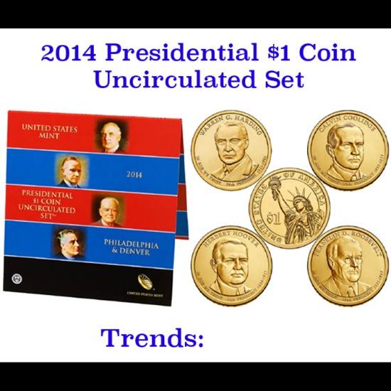 2014 United States Presidential Mint Set 8 Coins