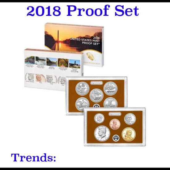 2018 United States Mint Proof Set - 10 Pieces!