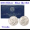 1973-s Silver Unc Eisenhower Dollar in Original Packaging with COA  