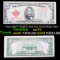 **Star Note** 1928E $5 Red Seal United States Note Grades Choice AU