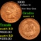 1900 Indian Cent 1c Grades Choice+ Unc RD