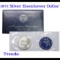 1972-s Silver Uncirculated Eisenhower Dollar in Original Packaging with COA  