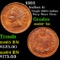 1882 Indian Cent 1c Grades Choice+ Unc BN
