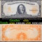 1907 $10 Gold Certificate Large Size Rare Fr-1169 Rare Signatues Napier, McClung Grades vf+