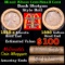 Mixed small cents 1c orig shotgun roll, 1918-s Wheat Cent, 1888 Indian cent other end, McDonalds Wra