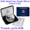 2010-w 1 oz .999 fine Proof Silver American Eagle orig box w/COA