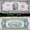 *Star Note* 1953A $2 Red Seal United States Note Grades Select AU