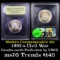 1995-s Civil War Modern Commem Half Dollar 50c Graded ms70, Perfection By USCG