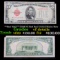 **Star Note** 1928E $5 Red Seal United States Note Grades vf details