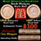 Mixed small cents 1c orig shotgun roll, 1918-d Wheat Cent, 1897 Indian cent other end, McDonalds Wra