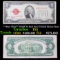 **Star Note** 1928F $2 Red Seal United States Note Grades f+