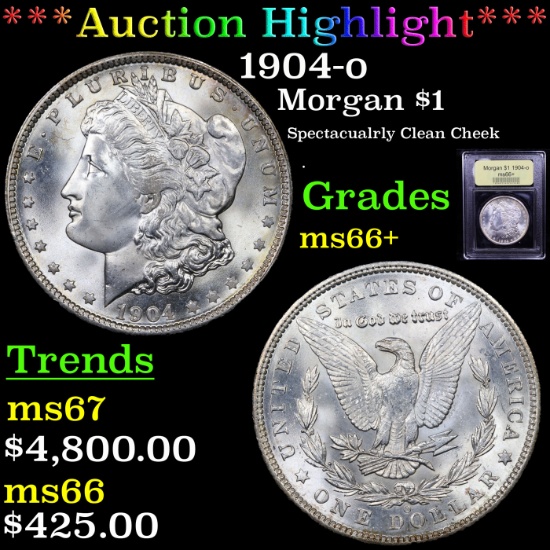 ***Auction Highlight*** 1904-o Morgan Dollar $1 Graded GEM++ Unc By USCG (fc)