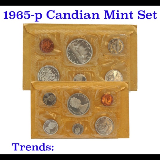 1965 Canadian mint Set 6 coins