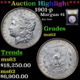 ***Auction Highlight*** 1901-p Morgan Dollar $1 Graded Select Unc By USCG (fc)