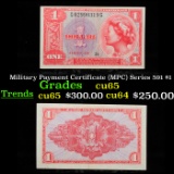 Military Payment Certificate (MPC) Series 591 $1 Grades Gem CU