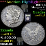 ***Auction Highlight*** 1901-s Morgan Dollar $1 Graded Select Unc PL By USCG (fc)