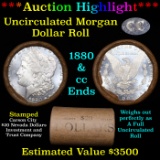 ***Auction Highlight*** 1880 & CC Uncirculated Morgan Dollar Shotgun Roll PL/DMPL Ends (fc)