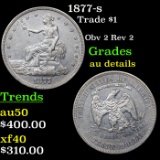 1877-s Trade Dollar $1 Grades AU Details