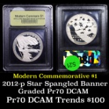 Proof 2012-P Star Spangled Banner Modern Commem Dollar $1 Graded GEM++ Proof Deep Cameo By USCG