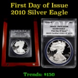 ANACS 2010-w SILVER Eagle Graded pr70 ANACS Silver Eagle Dollar $1