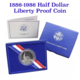 1986-s Statue of Liberty Commemorative proof Half Dollar orig box  Modern Commem Half Dollar 50c Gra