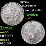 1878-s Morgan Dollar $1 Grades BU+