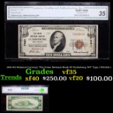 1929 $10 National Currency 'The Union National Bank Of Clarksburg, WV' Type 1 FR-1801-1 Graded vf35