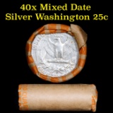 Roll of 40 Mixed Date Washington 25c