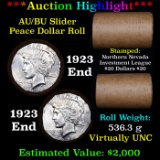 ***Auction Highlight*** AU/BU Slider Northen Nevada Investment League Shotgun Peace $1 Roll 1923 End