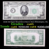 1934b $20 Green Seal Federal Resrve Note (Philadelphia, PA) Grades Gem CU