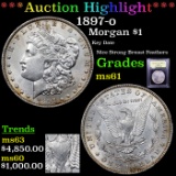 ***Auction Highlight*** 1897-o Morgan Dollar $1 Graded BU+ By USCG (fc)