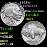 1927-s Buffalo Nickel 5c Grades Select AU